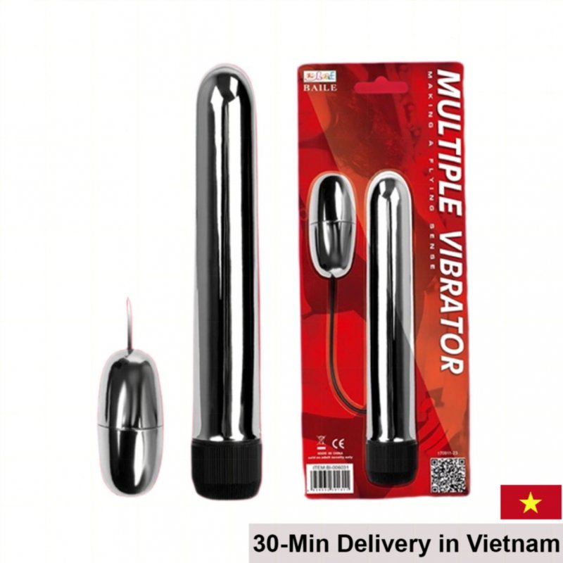 Baile Multiple Vibrator Stainless Steel Double Stimulator 