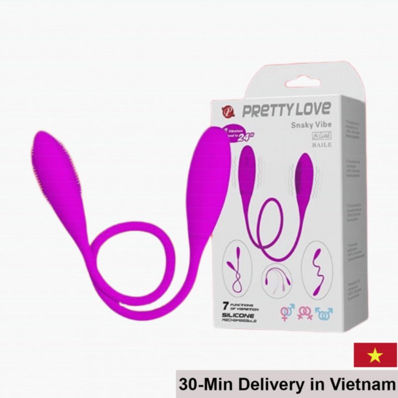 Pretty Love Snaky Vibe Dual-Ended Long Vibrating Egg 
