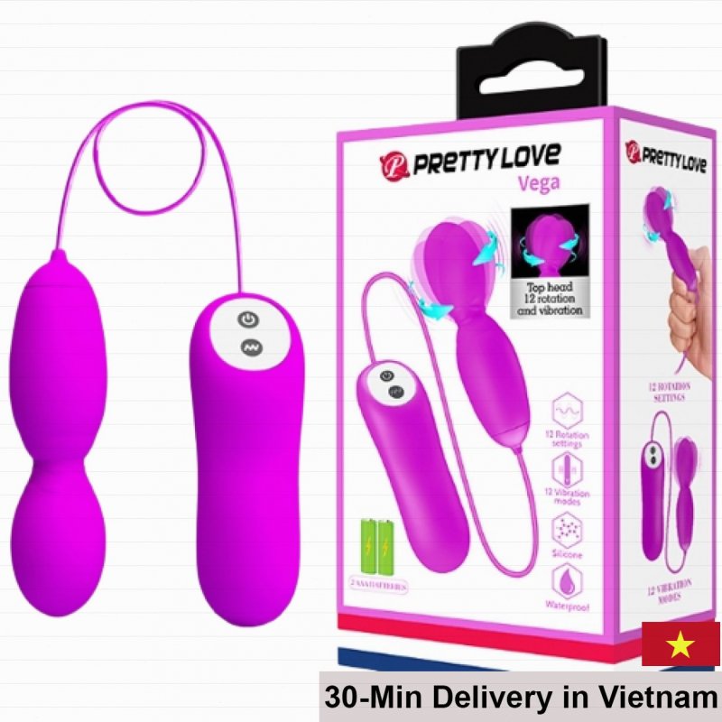 Prettylove Vega Unique Rotating Clitoral Vibrating Egg Toy 