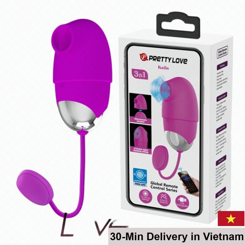 Prettylove Kaila App-Controlled Powerful Vibrating Egg Female Sex Toy 