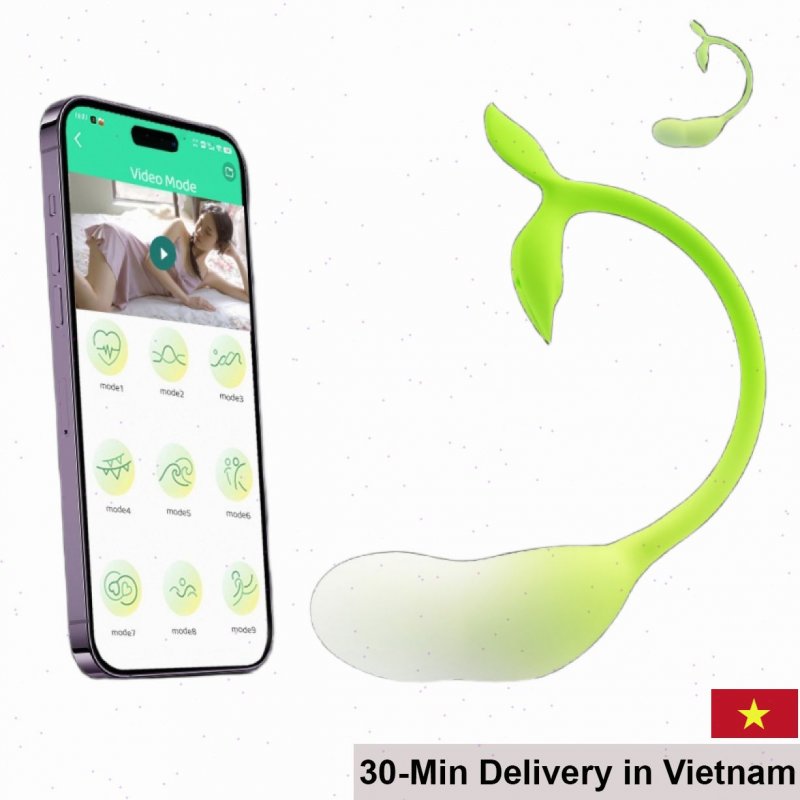 Yeain Spring Buds Green Germ Vibrating Egg App Controlled Toy 