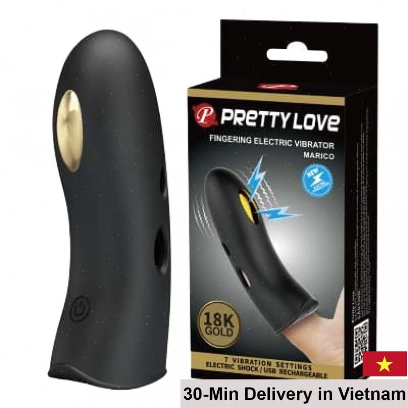Baile Gold 18k Electric Finger Vibrator Luxury 