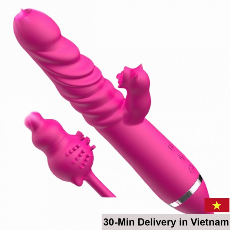 PIKA CATMISS Multi-Functional Silicone Vibrating Dildo 