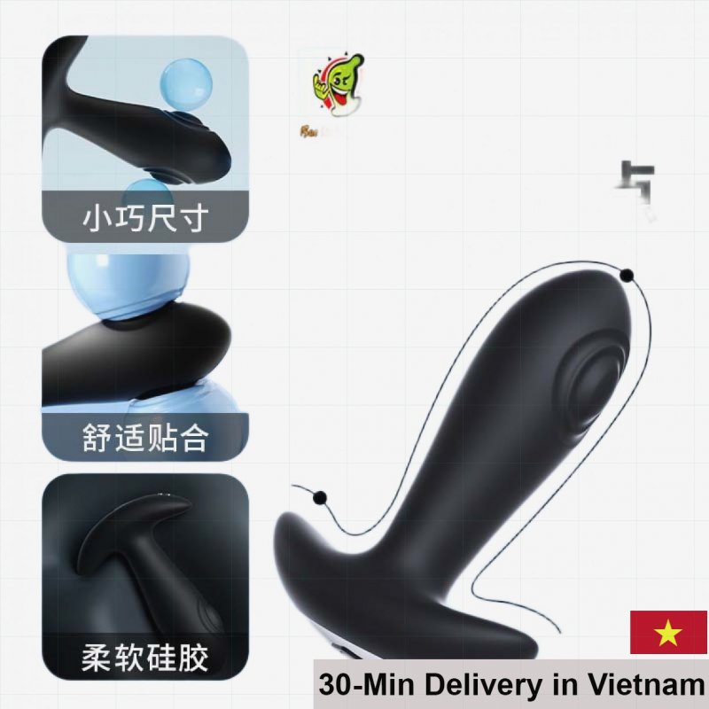 Reggie Remote Control Anal & Vaginal Plug – Textured Silicone 