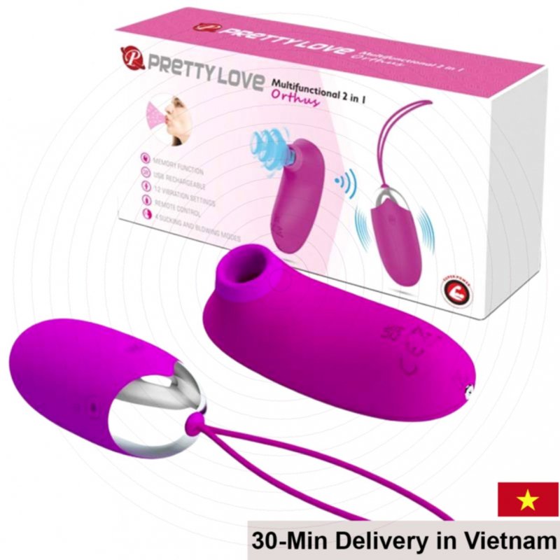 Baile Prettylove Dual Remote Vibrating Silicone Eggs 