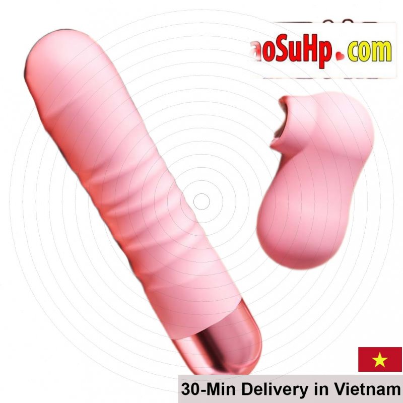 Mizzzee Pink Simple Dual Vibrating Egg and Penis Toy Set 