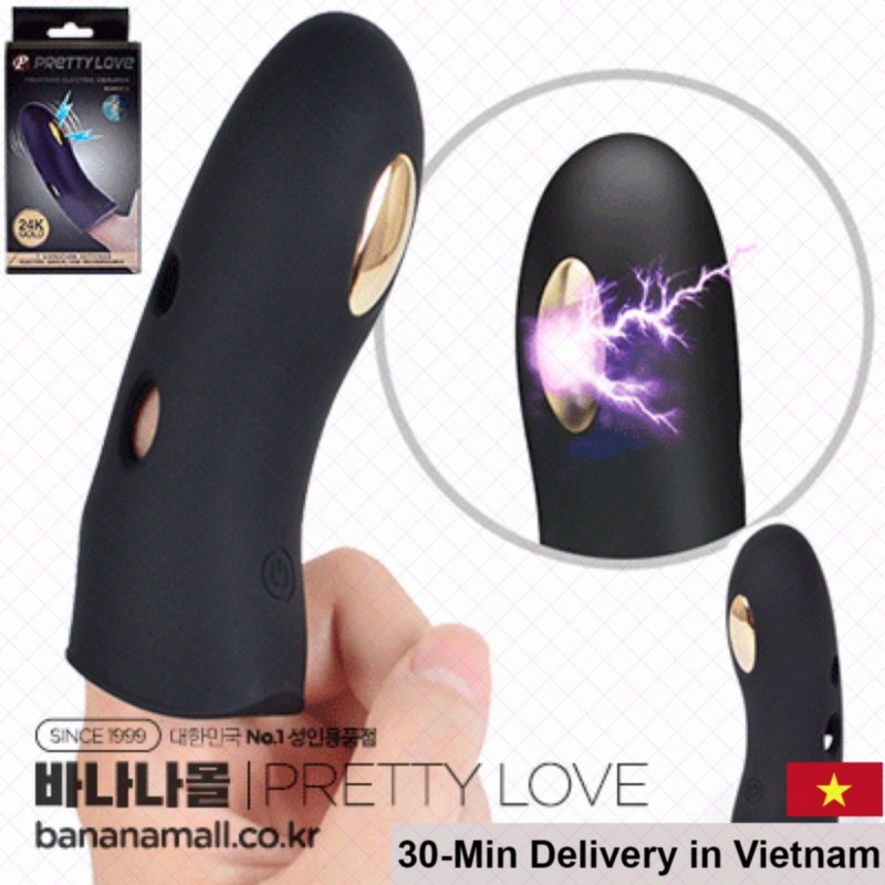 PrettyLove Marico 24k Gold Plated Electric Finger Vibrator 