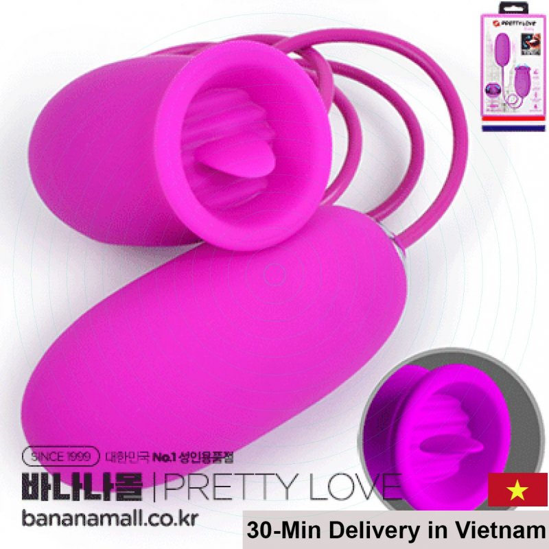 PrettyLove Daisy Dual-End Vibrating Tongue Licker Massager 