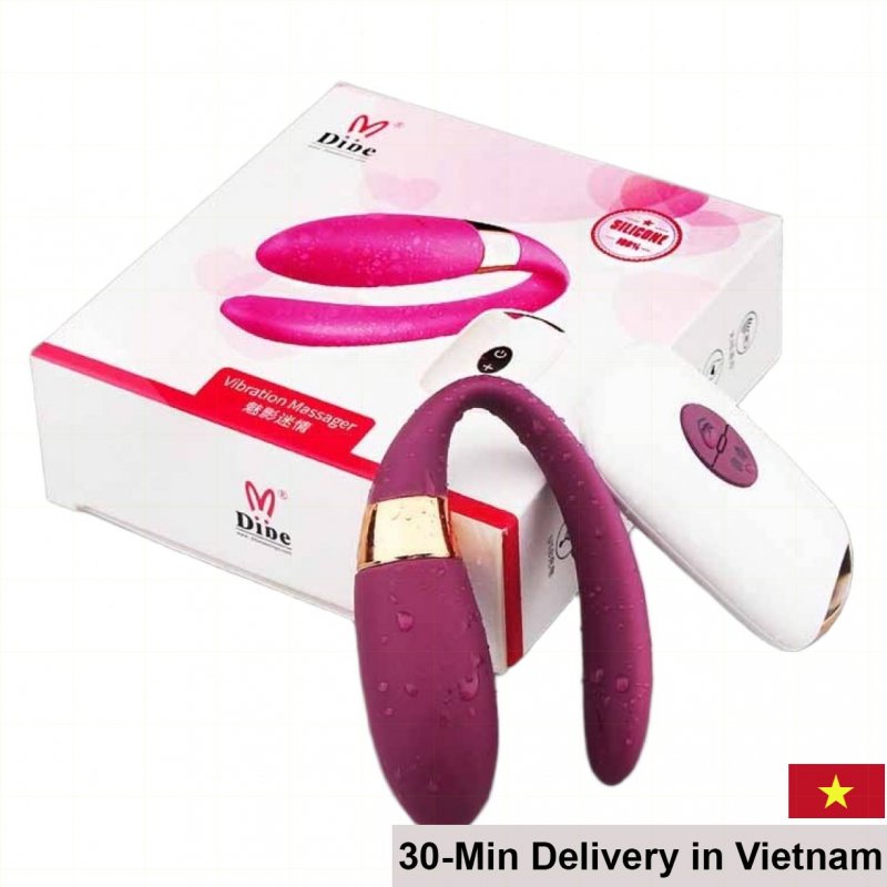 DiBe C-Shaped Vibrating Egg Remote Controlled Female Pleasure Toy 