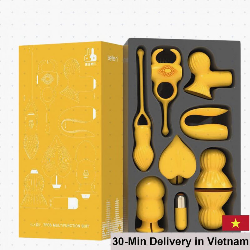 Leten 8-Piece Full Body Massage Vibrator Set 