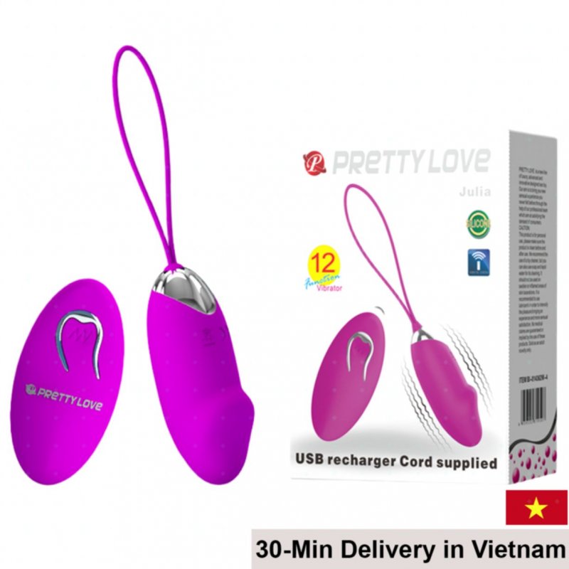 Prettylove Julia Remote Control Rotating Egg 12 Speed 
