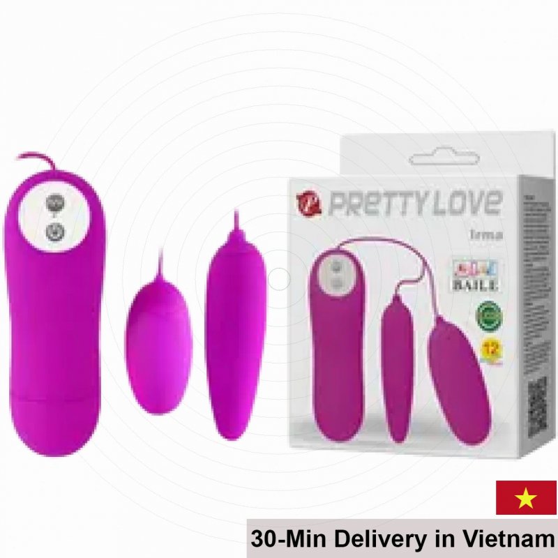 Pretty Love IRMA Double End Vibrating Egg Silicone 