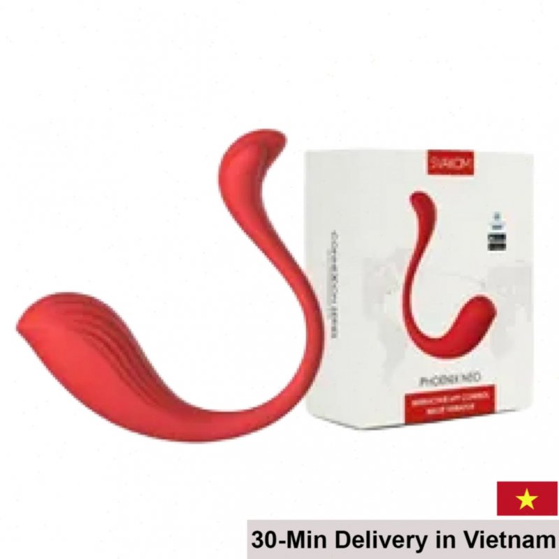Innovative Svakom PHOENIX NEO App-Controlled Vibrating Egg Red Black 
