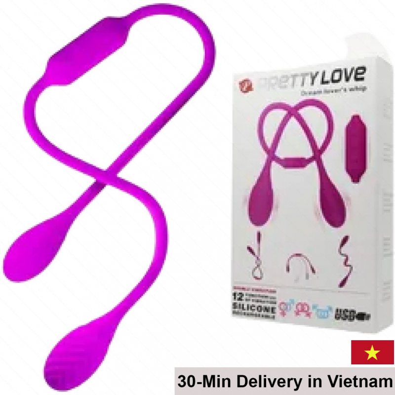 Pretty Love Double-Ended Vibrating Egg 12 Modes Medical Silicone 