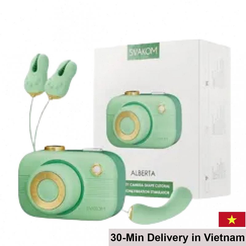 Svakom Alberta 5-mode vibrating suction silicone personal massager with app 