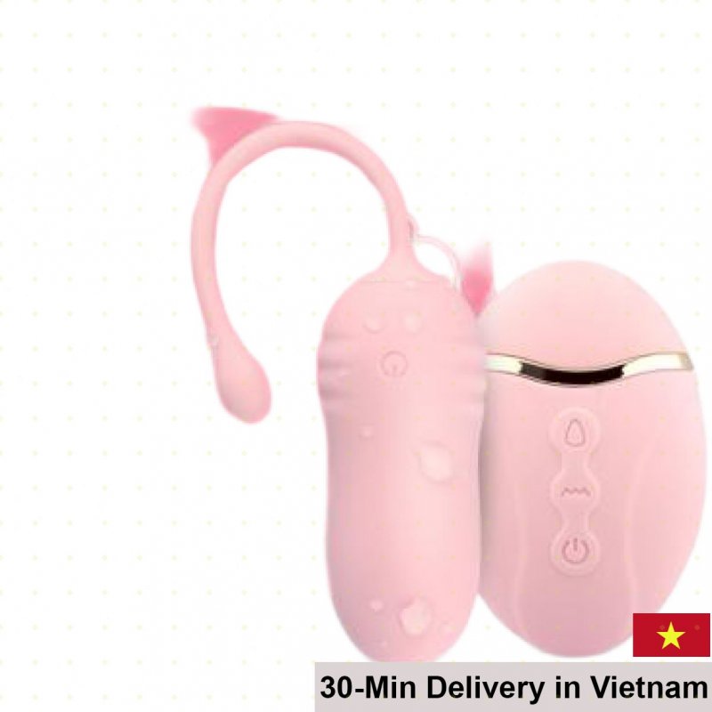 JIUUY Premium Remote Tongue-Licking Vibrator Silicone 