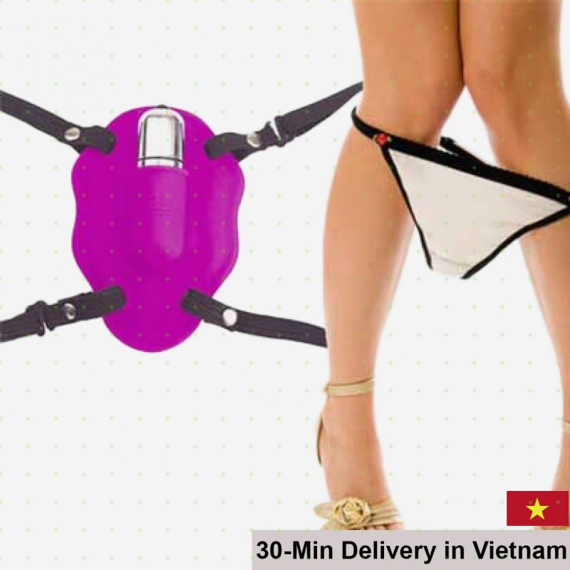 DC10C Strap-On Butterfly Vibrator Female Self-Pleasure 