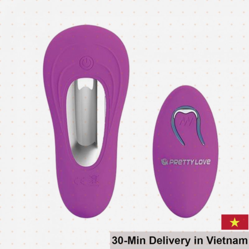Prettylove DC38G Remote Multi-Point Vibrating Clitoral Dildo 