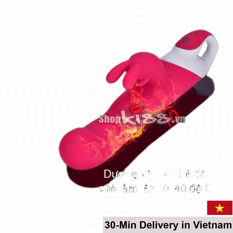 Nano Jeuplay Premium Female Handheld Vibrating Dildo Pink 