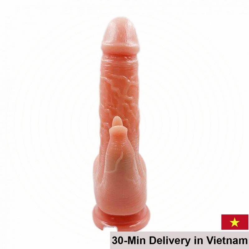 Multi-Function Realistic Vibrating Tongue Dildo Silicone 