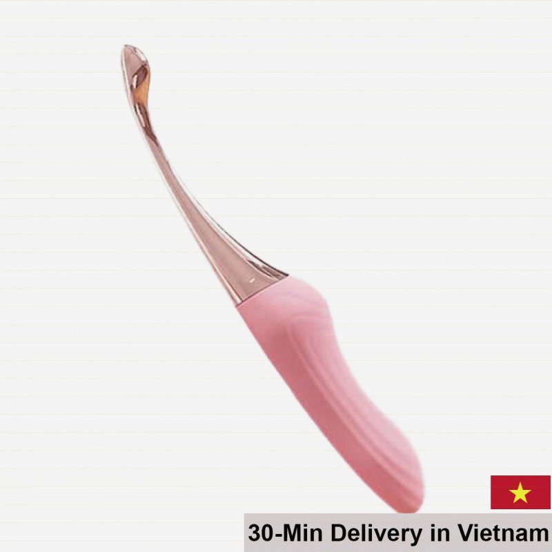 Jiuai Tanchun 3 Head Silicone Dual Massage Wand Pink Red 