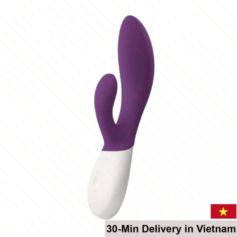 Lelo Ina Wave 2 G-Spot Silicone Massage Vibrator Plum Color 