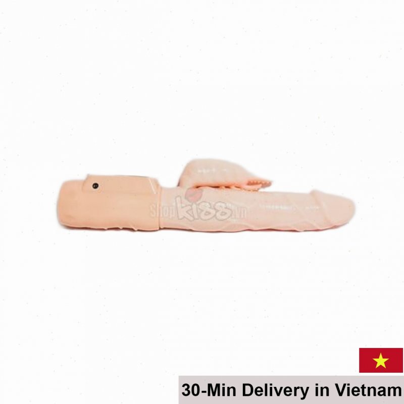 DV13A Remote-Controlled Rotating Heating Vibrating Dildo 