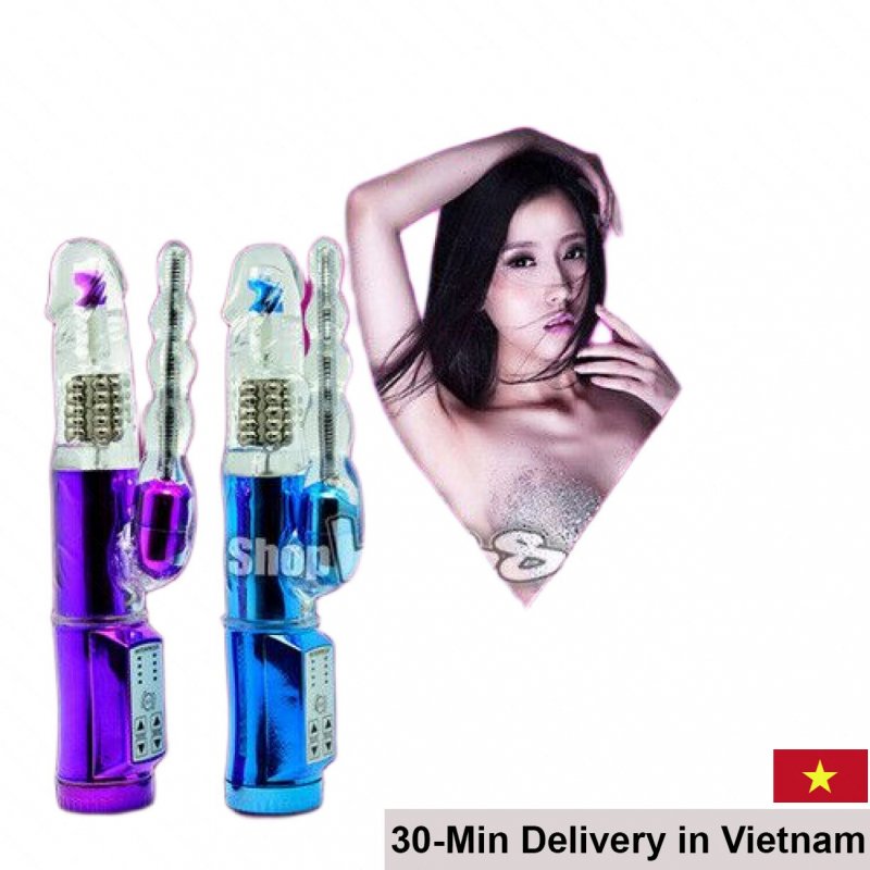 Rotating Vibrating Anal Stimulating Penis Toy for Couples & Women 