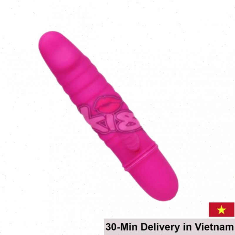Prettylove ARND Mini Silicone Ribbed Powerful Vibrating Dildo 