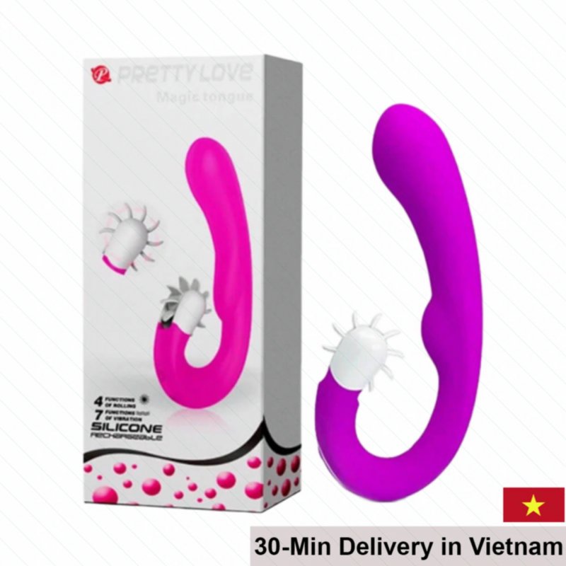 PrettyLoveMagicLoungeCurvedTongueVibratorCouplesToy 