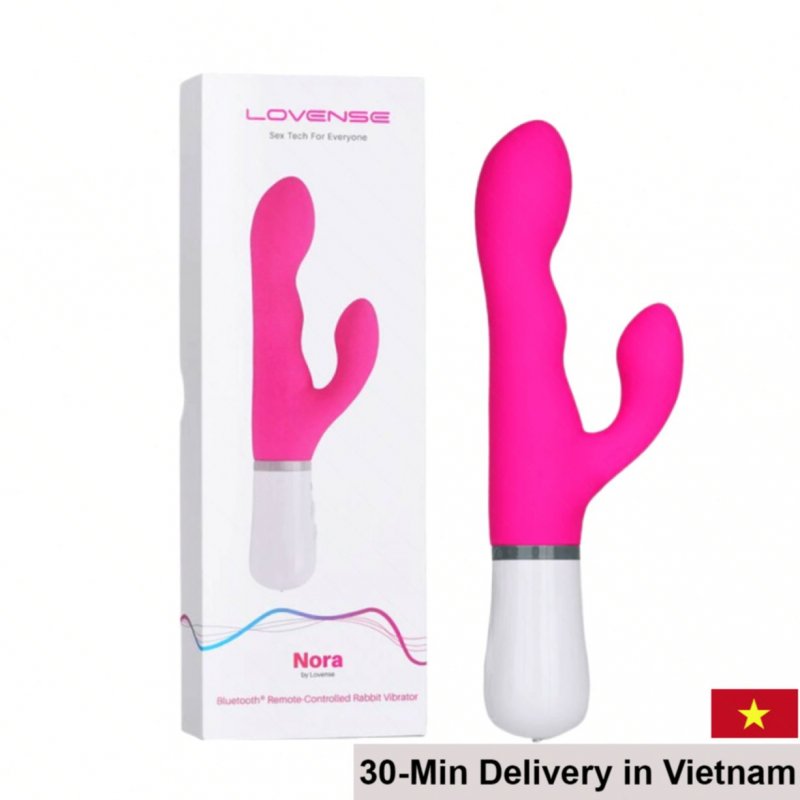 Lovense Nora Remote Control Dual Motor Silicone Dildo 
