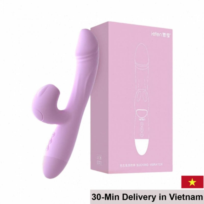 Leten Sucking Vibrator Double Head Massager 