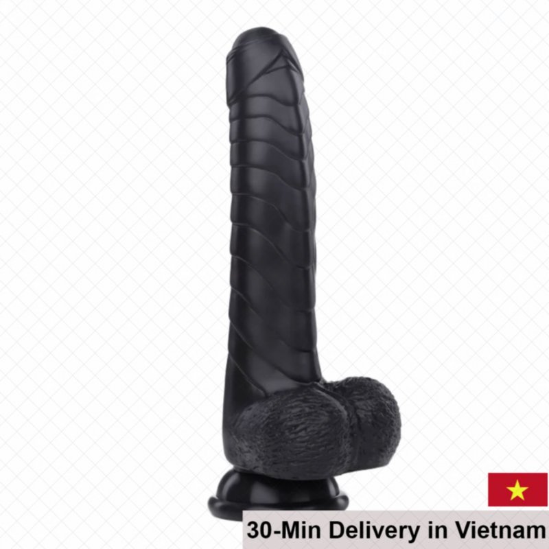Yunman Wall-Mount Silicone Textured Vibrating Dildo for Solo Use 