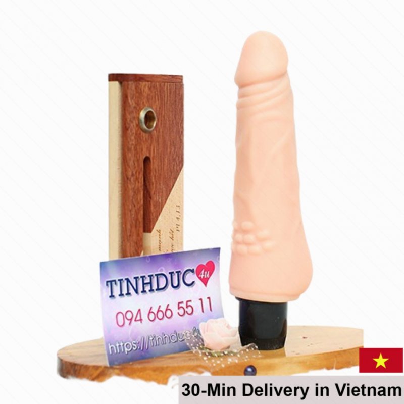 Lovetoy 8 Inch Real Feel Soft Silicone Strong Vibrator 