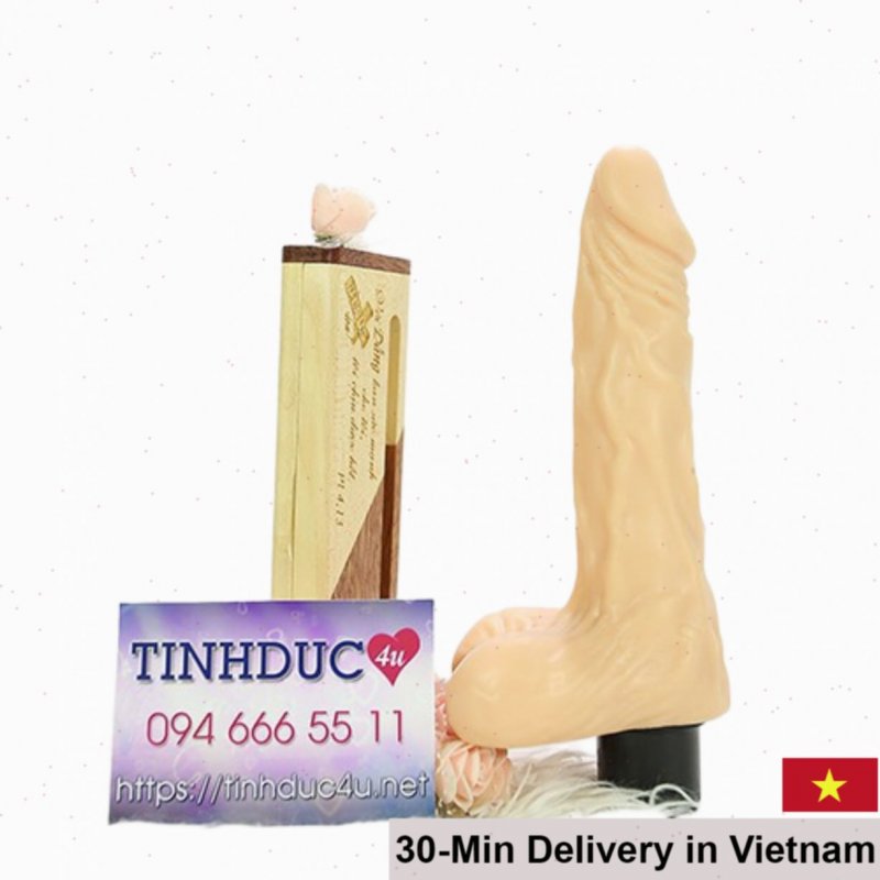 Lovetoy Realfeel Soft Silicon Vibrator with Testicles 