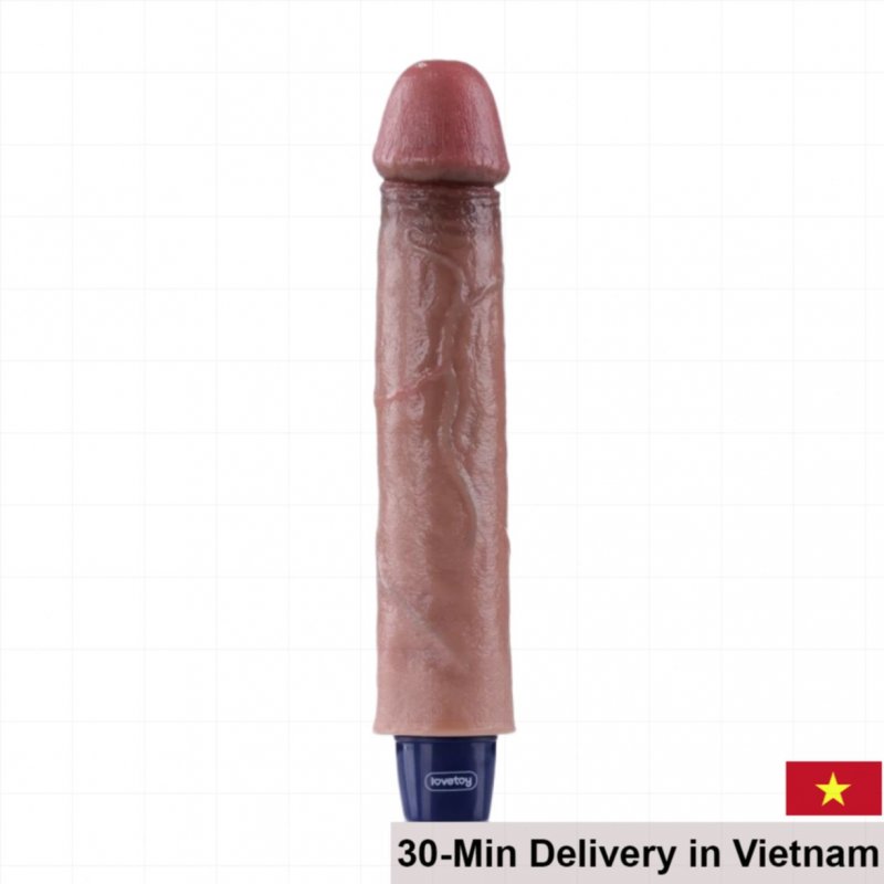 Lovetoy Softee Real 9inch Ribbed 10-Mode Vibrator 