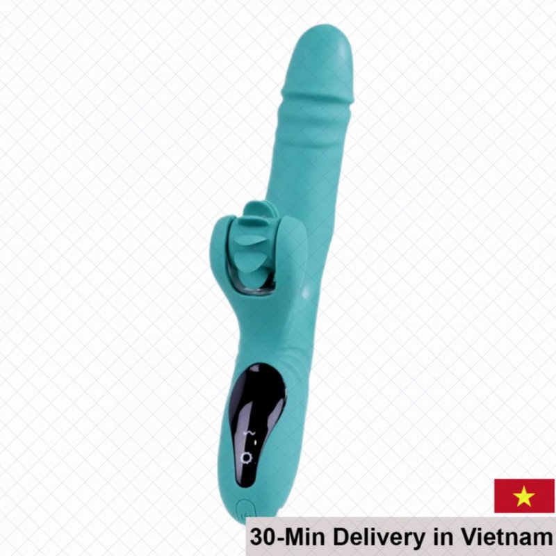 Yeain Hot Wheel Telescopic Thrusting Heating Tongue Licking Sex Toy 