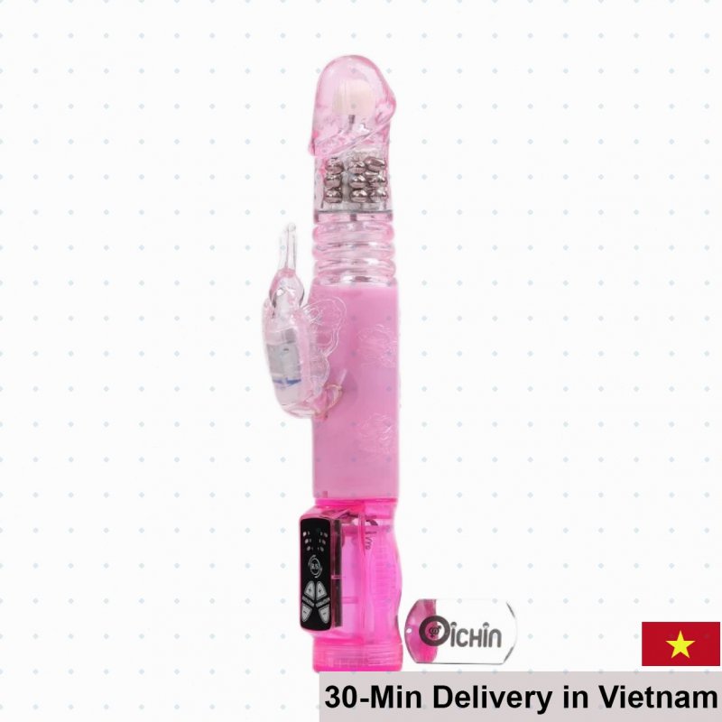 Crazy Rabbit Butterfly Vibrating Rotating Thrusting Toy for Women 