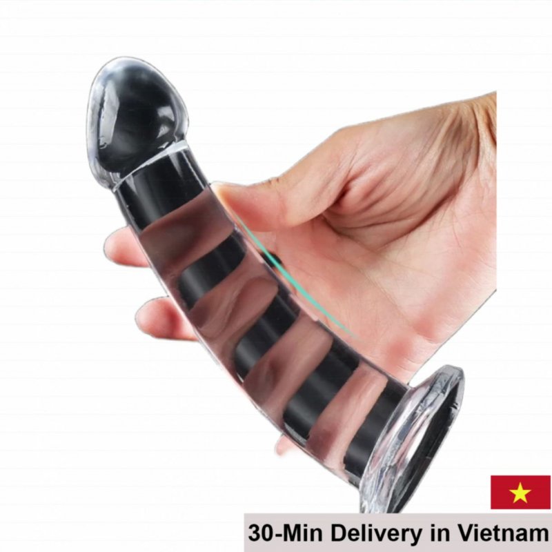 YunmanTransparentWallMountSoftFlexibleDildo 