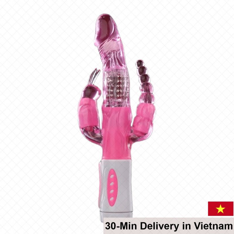 Pretty Love Bunny Dual-Stimulation Rotating Vibrator 
