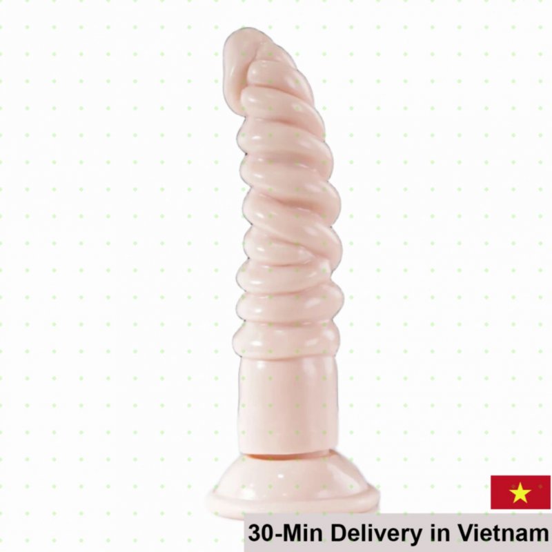 Magic Eyes Spiral Suction Silicone Dildo Strong Suction 