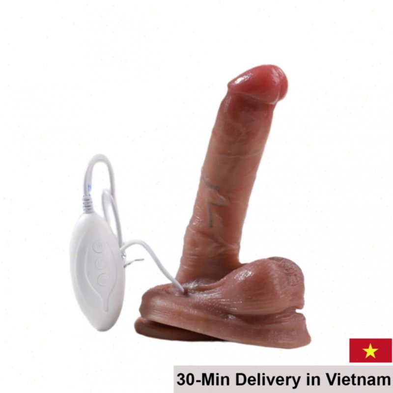 Jiuai Soft Vibration Rotating Wall Mounted Realistic Dildo Toy 