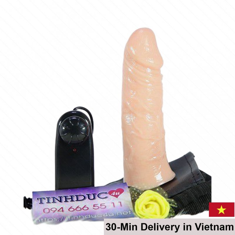 Lybaile Ultra Hollow Vibrating Strap-On Male Silicone Toy 