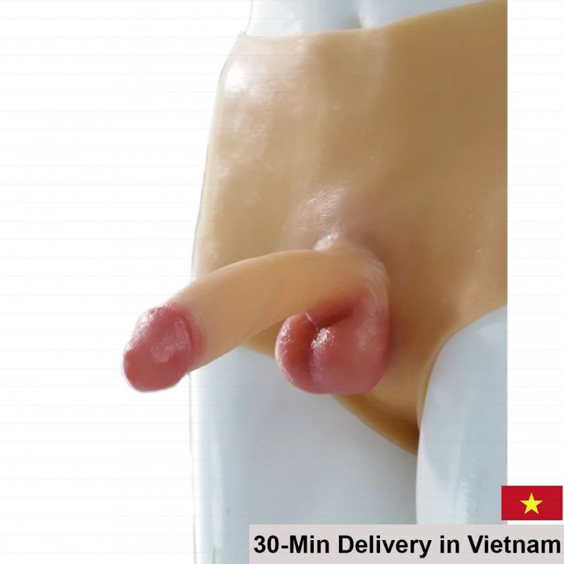 Manmiao W20-2 Soft Hollow Silicone Realistic Dildo 