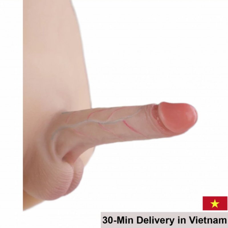 Jiuai Silicone Hollow Dildo Panties Soft Realistic Male Toy 