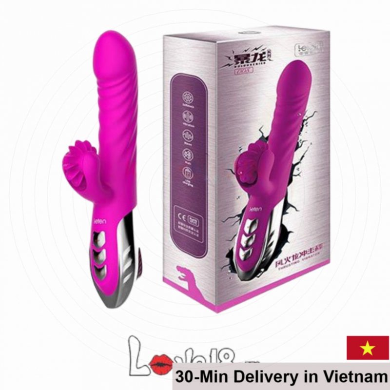Leten Tongue Licking G-Spot Thrusting Vibrator 