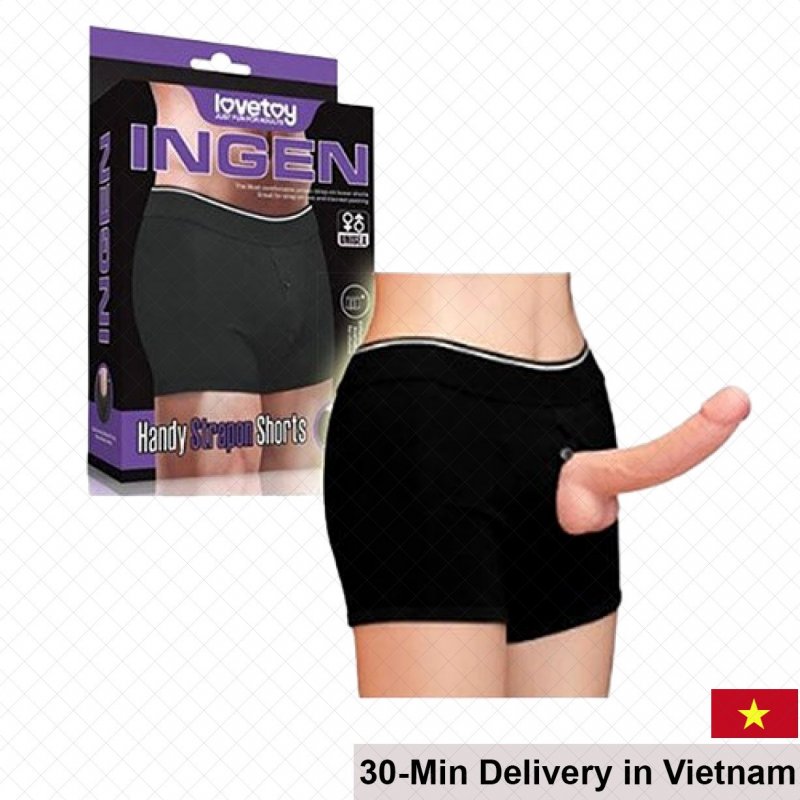 Lovetoy Cotton Penis Attachment Shorts for Lesbian and Men 