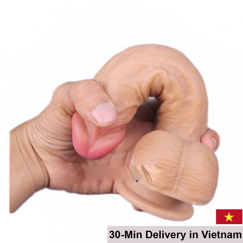 Lovo Toi Wall Suction Vibrating Realistic Dildo Adult Toy 