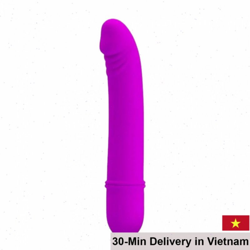 Mini Vibrating Clitoral Stimulator Pink Purple 12x2cm 