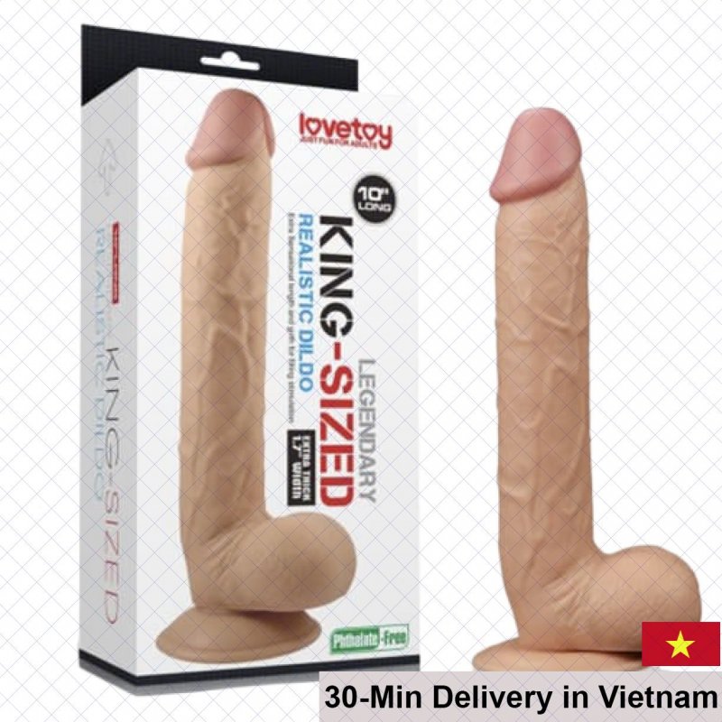Love Toy Large Silicone Dildo 360° Rotating Realistic Experience 